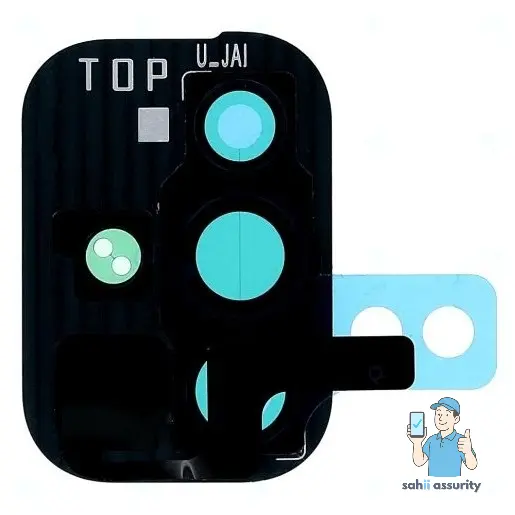 Camera Lens Glass with Frame for Samsung Galaxy A71 Black thumbnail